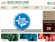 Tablet Screenshot of bearcreekcamp.org
